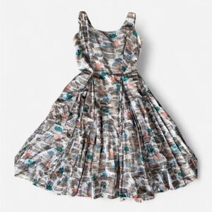 True Vintage Fit-And-Flare Sleeveless Swing Dress Abstract Print Sundress